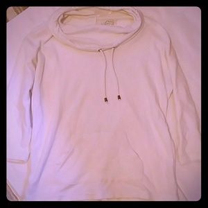 White Cowl neck sweater